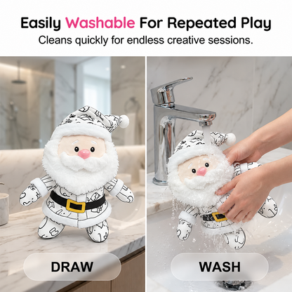 🎅DIY Color-In Santa Plush Toy Kit🌈