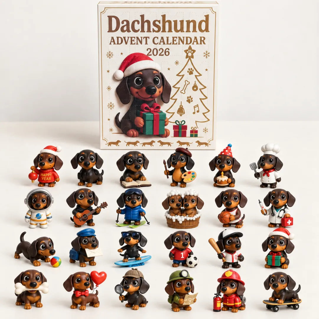 LIMITED DISCOUNT🐾 Dachshund Advent Calendar – 24 Days of Adorable Puppy Surprises