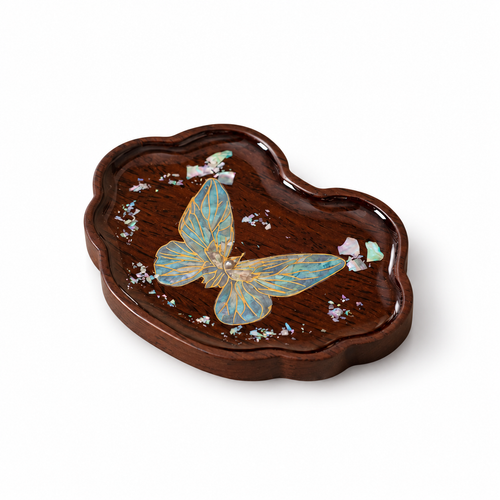 Ebony Butterfly Wooden Coaster