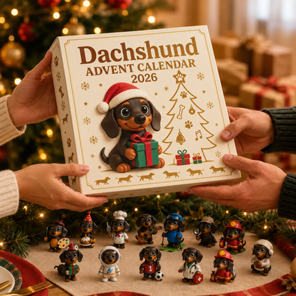 LIMITED DISCOUNT🐾 Dachshund Advent Calendar – 24 Days of Adorable Puppy Surprises
