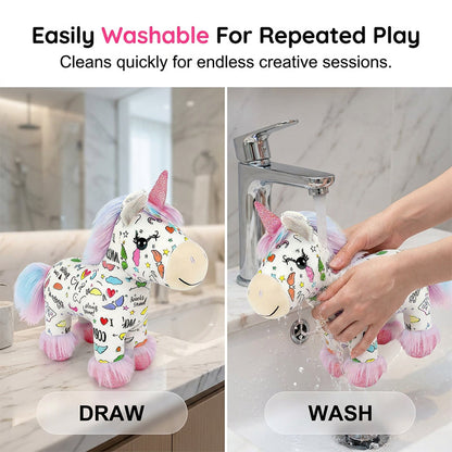 🦄DIY Color-In Unicorn Plush Toy Kit🌈