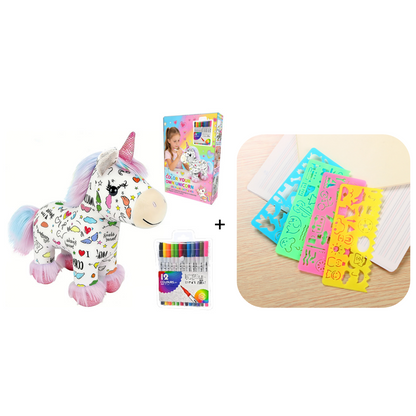 🦄DIY Color-In Unicorn Plush Toy Kit🌈